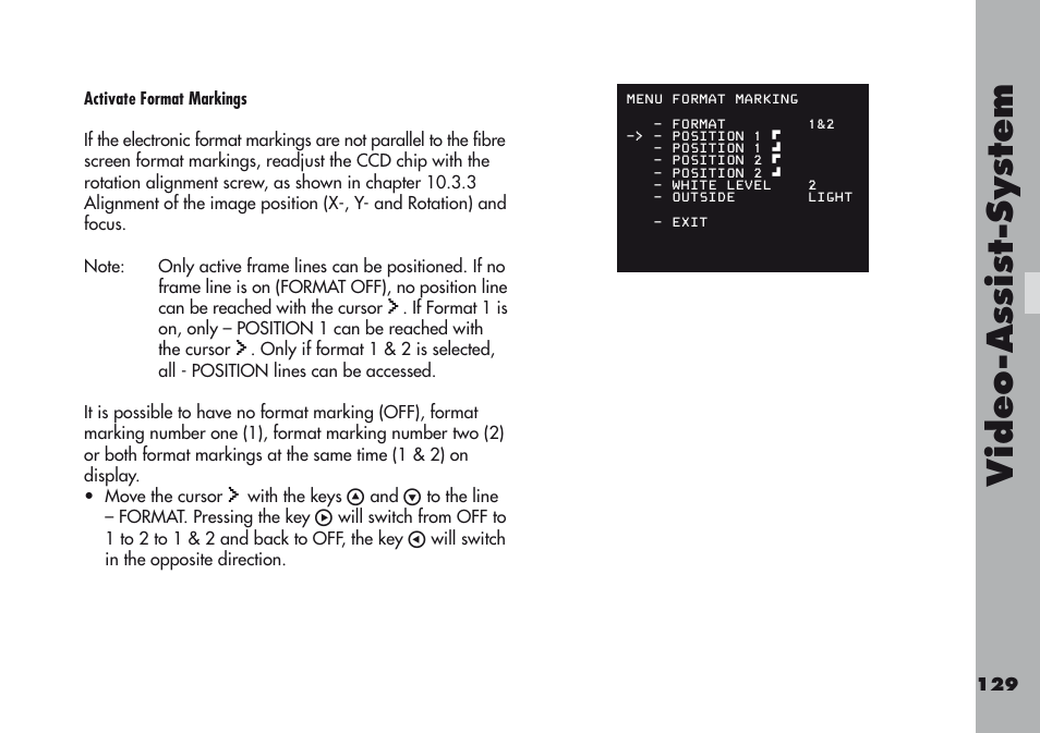 Video-a ss is t-sy stem | ARRI ARRIFLEX 416 User Manual | Page 129 / 240