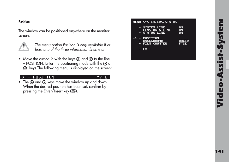 Video-a ss is t-sy stem | ARRI ARRIFLEX 416 User Manual | Page 141 / 240