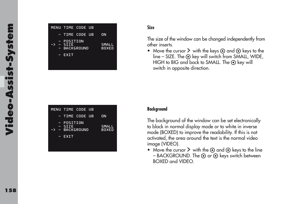 Video-a ss is t-sy stem | ARRI ARRIFLEX 416 User Manual | Page 158 / 240