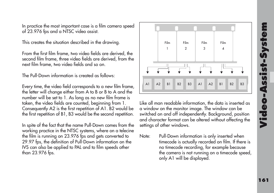 Video-a ss is t-sy stem | ARRI ARRIFLEX 416 User Manual | Page 161 / 240