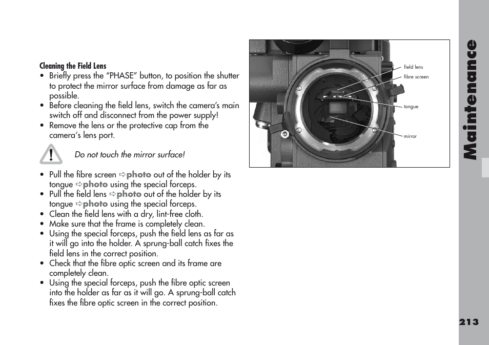 Maintenance | ARRI ARRIFLEX 416 User Manual | Page 213 / 240