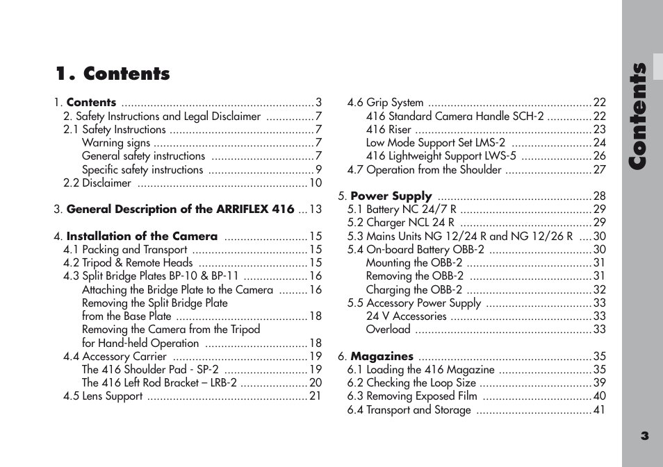 ARRI ARRIFLEX 416 User Manual | Page 3 / 240