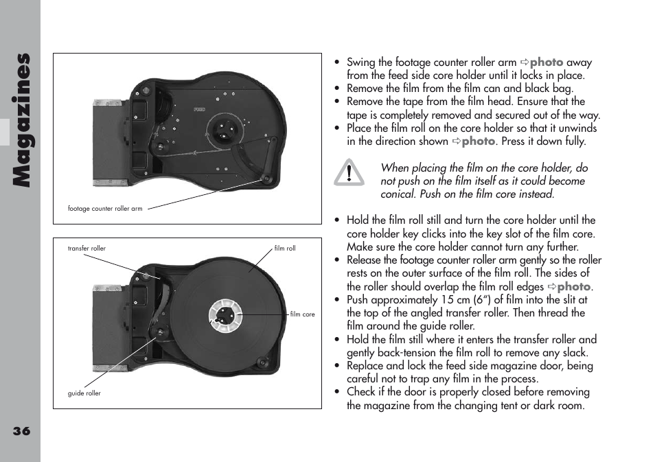 Magazine s | ARRI ARRIFLEX 416 User Manual | Page 36 / 240