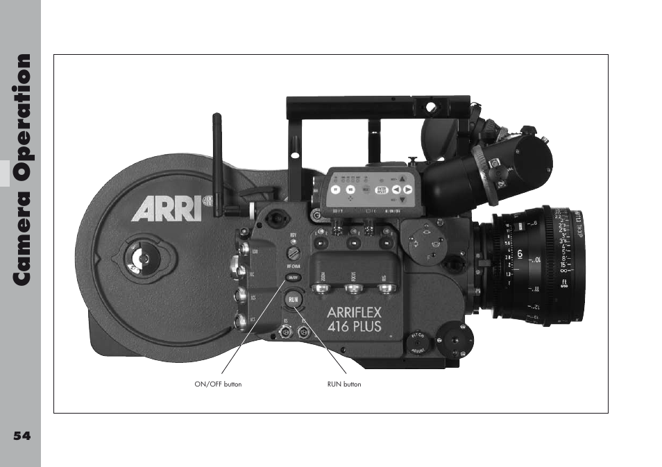 Camera operation | ARRI ARRIFLEX 416 User Manual | Page 54 / 240