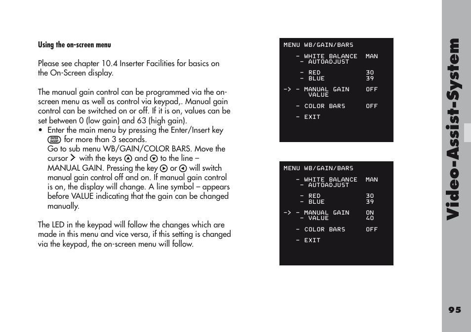 Video-a ss is t-sy stem | ARRI ARRIFLEX 416 User Manual | Page 95 / 240