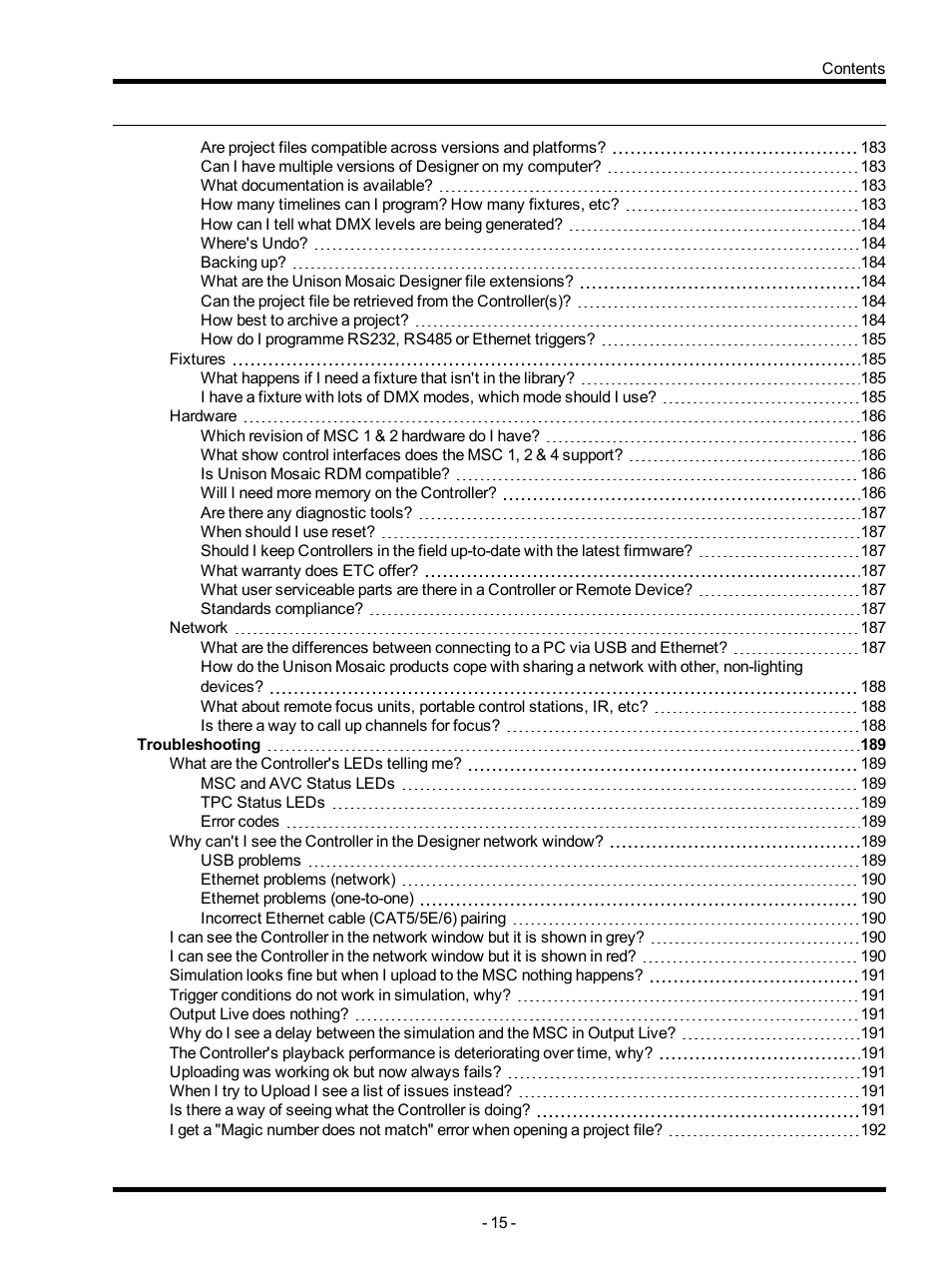 ETC Unison Mosaic Designer v1.11.0 User Manual | Page 15 / 252