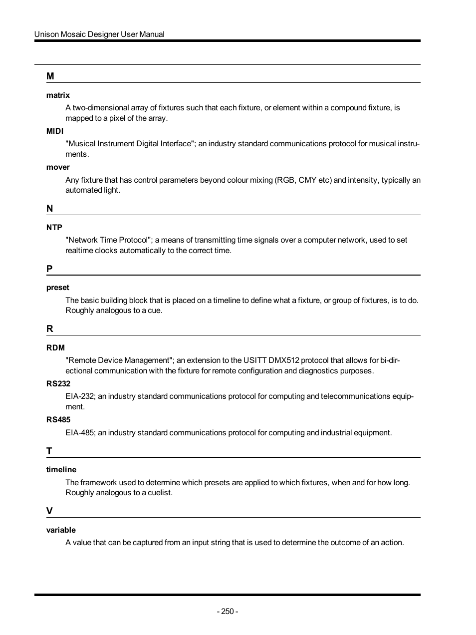 ETC Unison Mosaic Designer v1.11.0 User Manual | Page 250 / 252