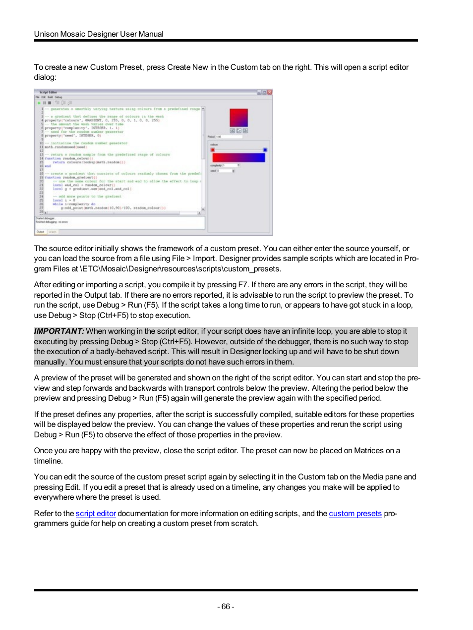 ETC Unison Mosaic Designer v1.11.0 User Manual | Page 66 / 252