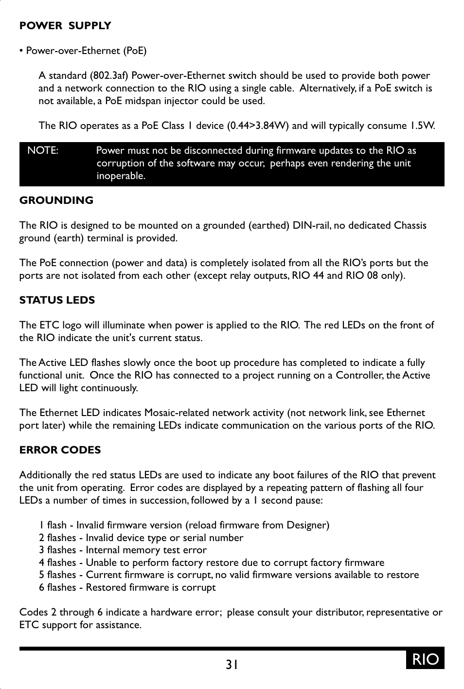 ETC Unison Mosaic Show Control User Manual | Page 31 / 48