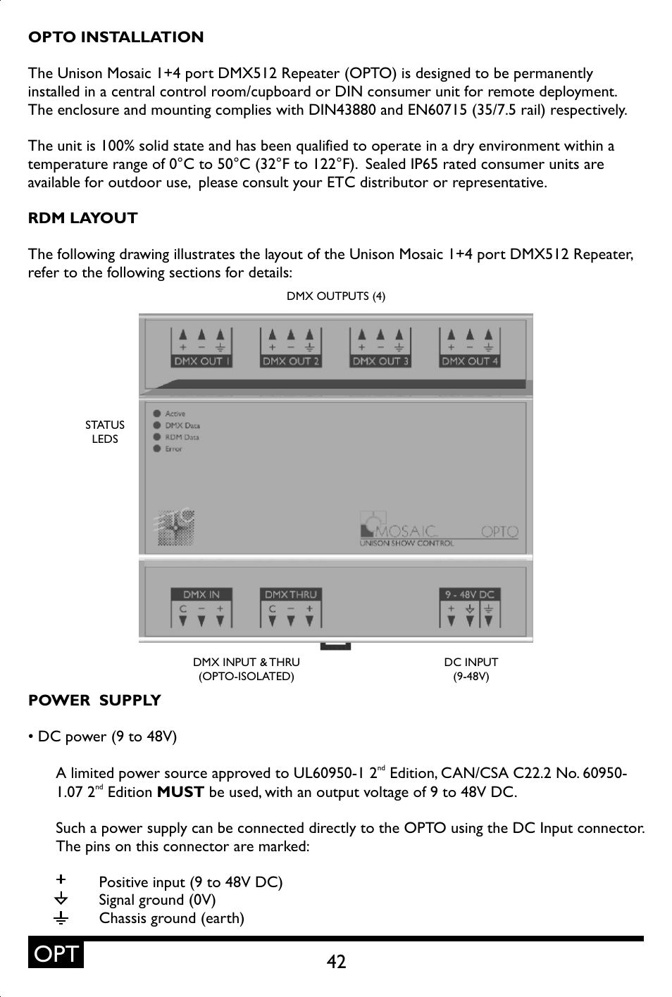 ETC Unison Mosaic Show Control User Manual | Page 42 / 48