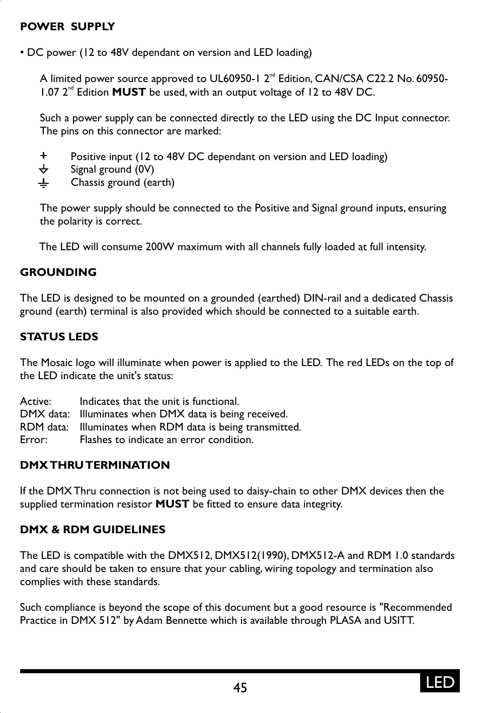 ETC Unison Mosaic Show Control User Manual | Page 45 / 48