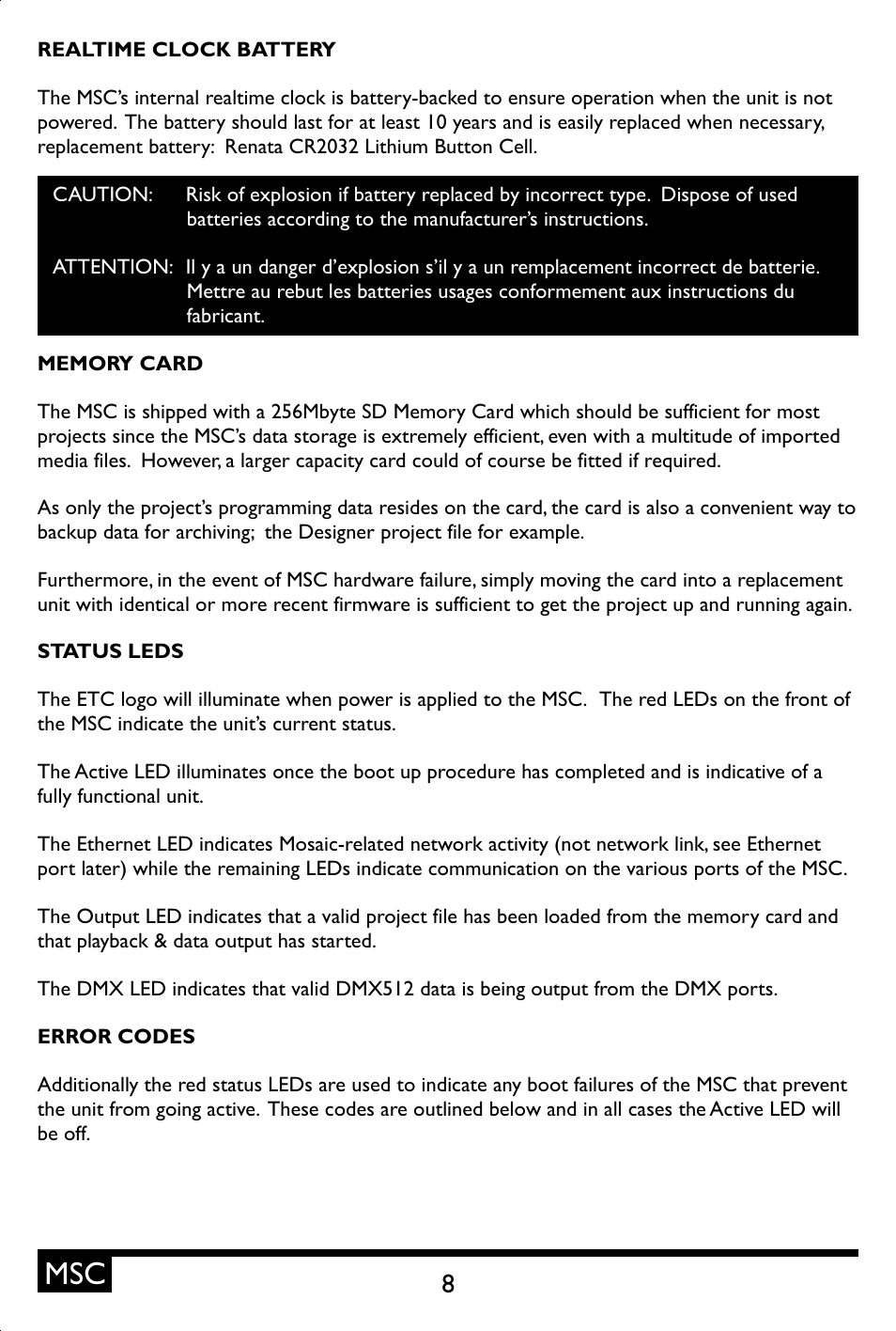 ETC Unison Mosaic Show Control User Manual | Page 8 / 48