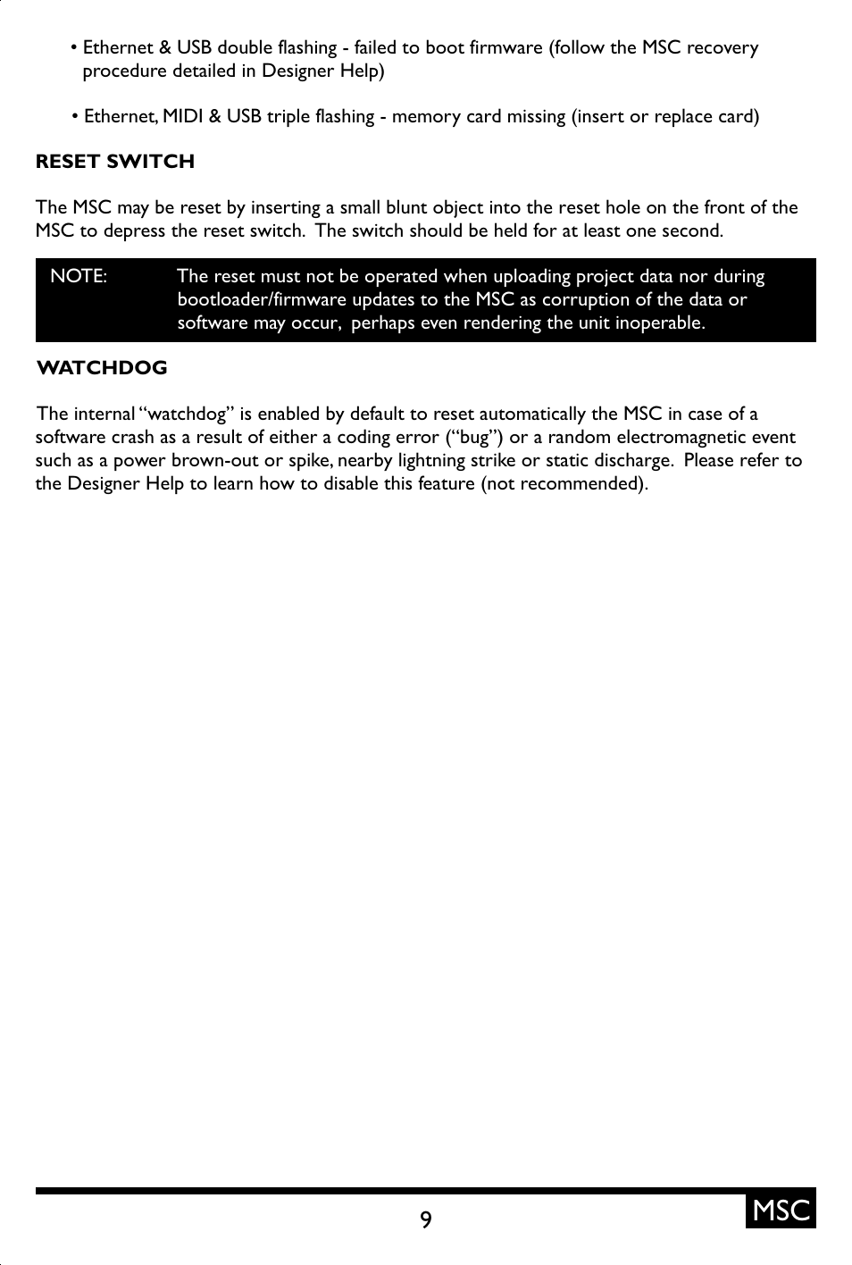 ETC Unison Mosaic Show Control User Manual | Page 9 / 48