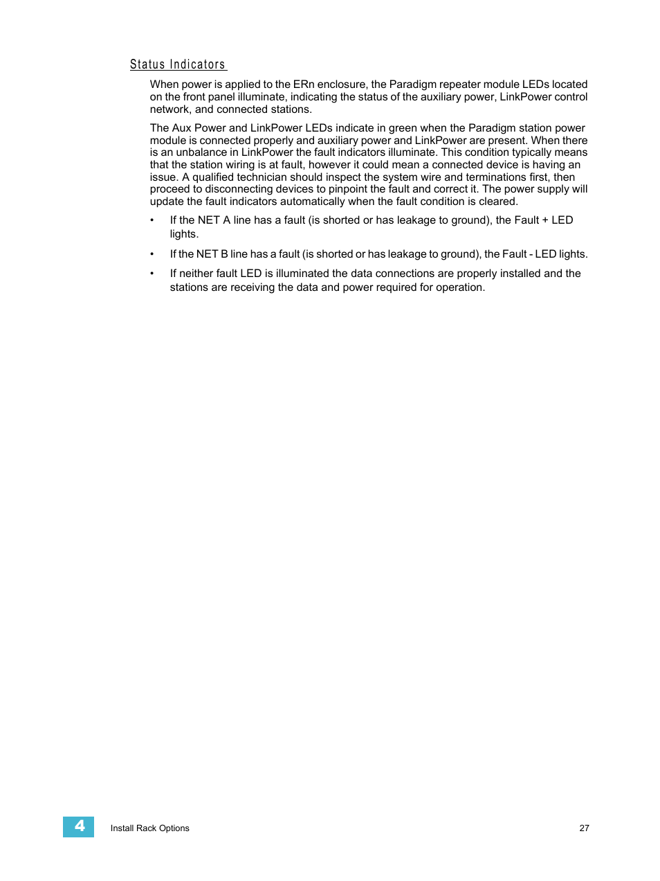 Status indicators | ETC Unison ERn Rack-mount Control Enclosure User Manual | Page 31 / 36