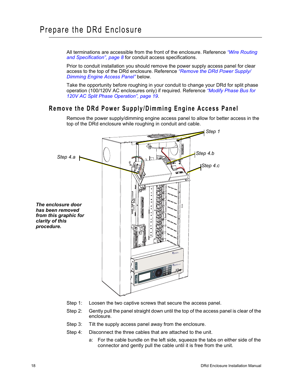 Prepare the drd enclosure | ETC Unison DRd Dimming Rack Enclosure User Manual | Page 22 / 68