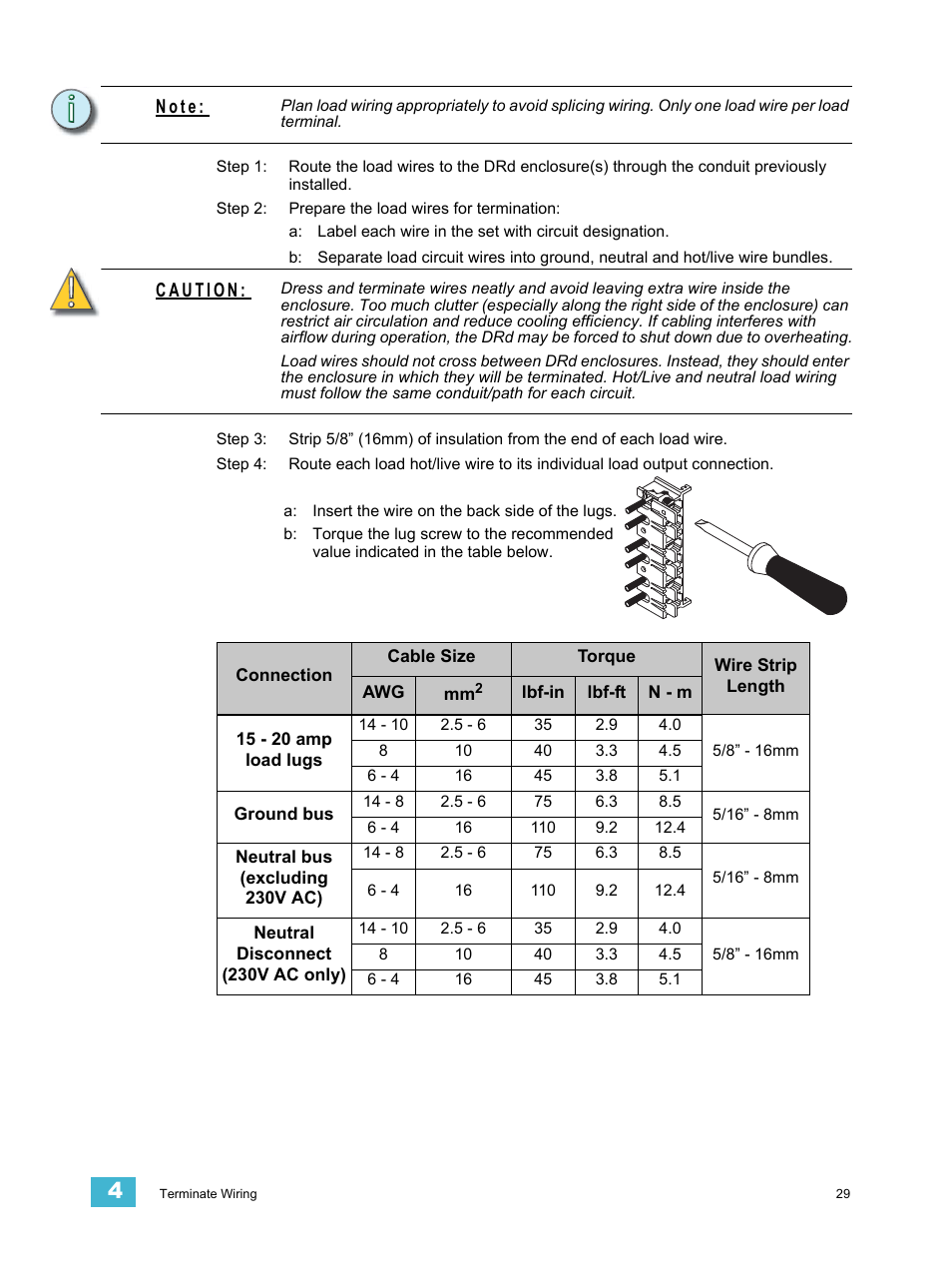 N o t e | ETC Unison DRd Dimming Rack Enclosure User Manual | Page 33 / 68