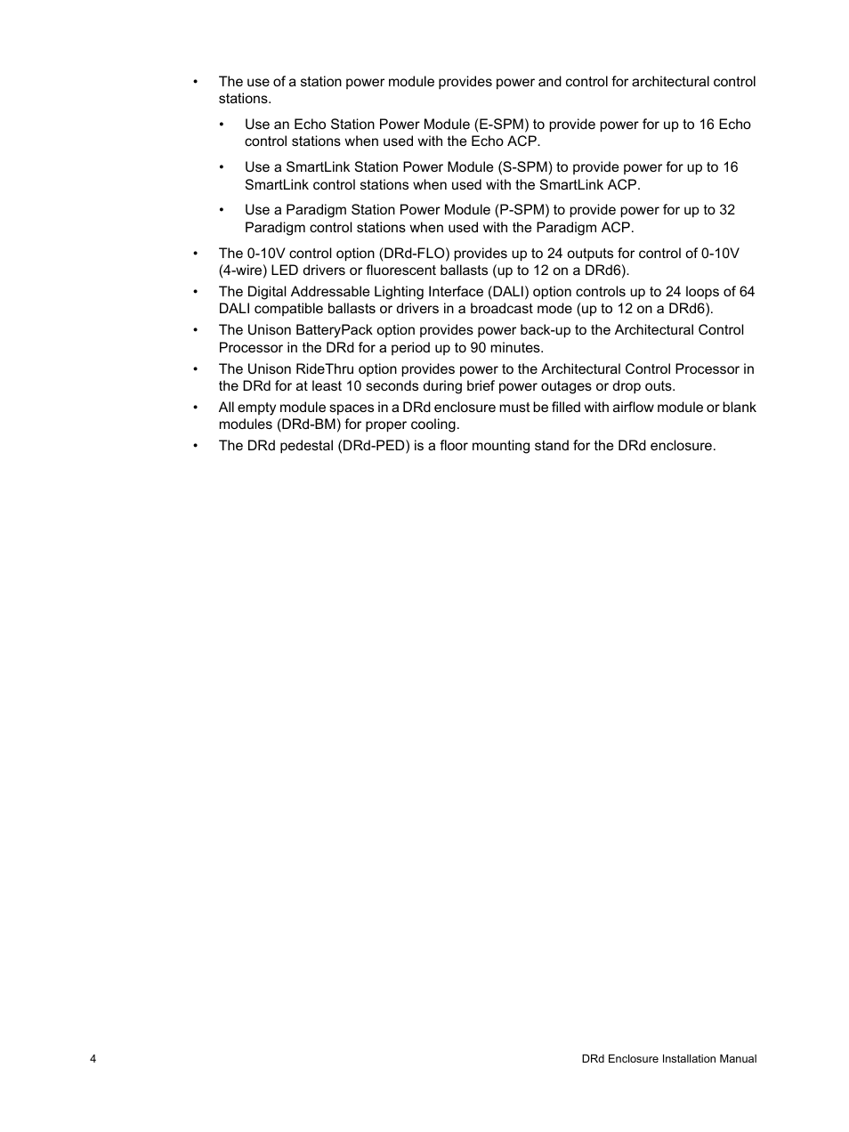 ETC Unison DRd Dimming Rack Enclosure User Manual | Page 8 / 68