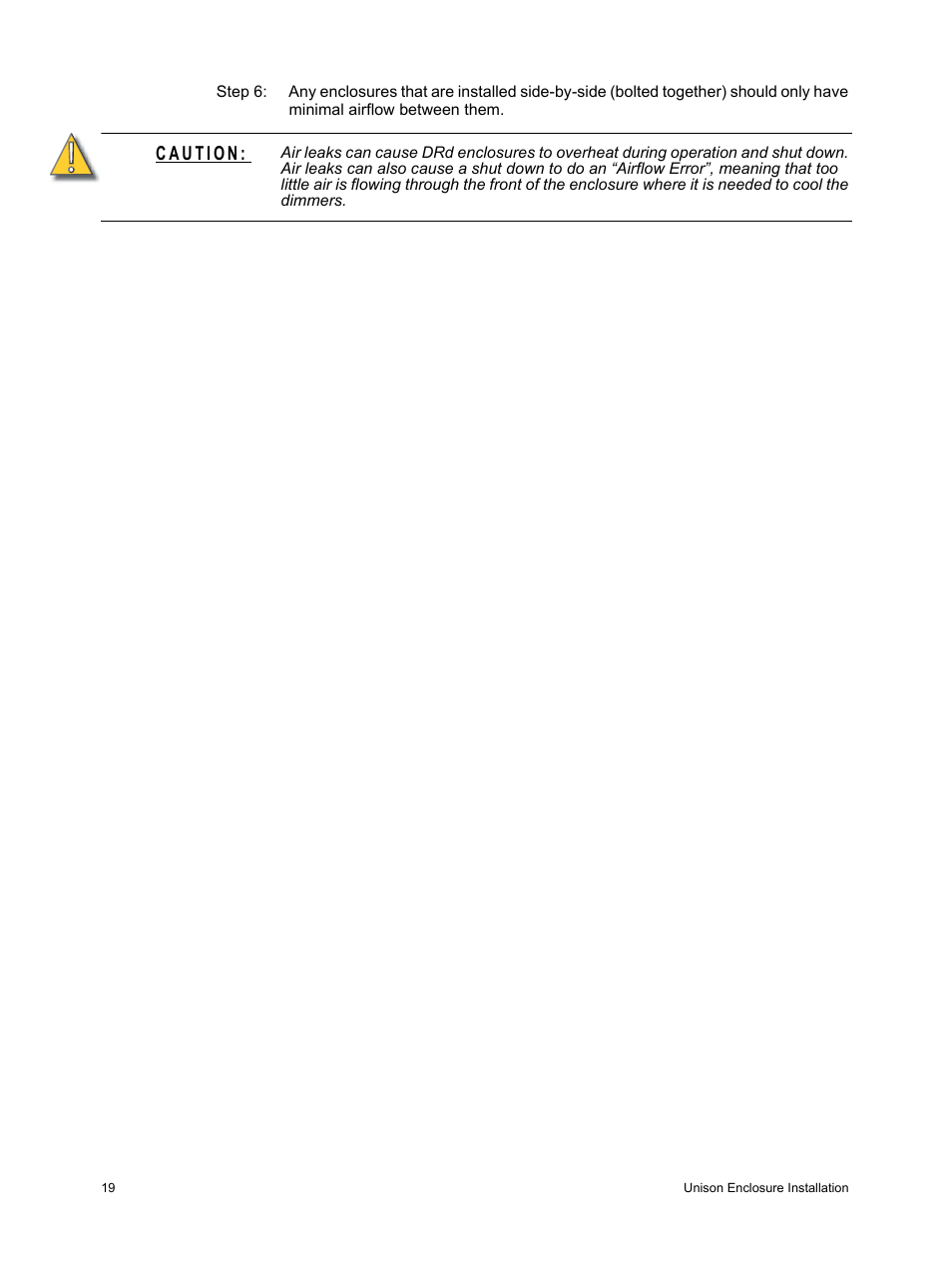 ETC Unison Auxiliary Enclosure Series User Manual | Page 22 / 24