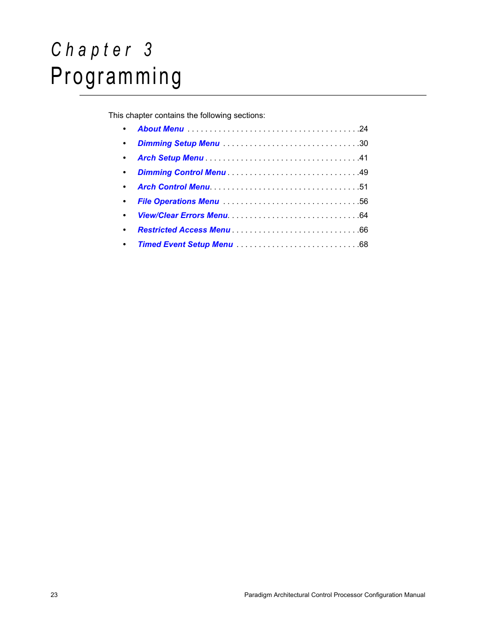 Programming | ETC Unison Paradigm ACP Configuration Manual v2.1.2 User Manual | Page 28 / 100