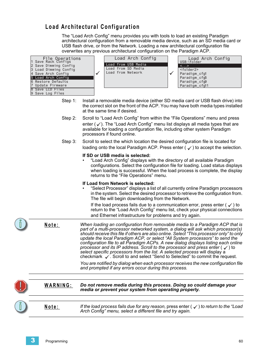 Load architectural configuration, See “load, See “load architectural | N o t e | ETC Unison Paradigm ACP Configuration Manual v2.1.2 User Manual | Page 65 / 100