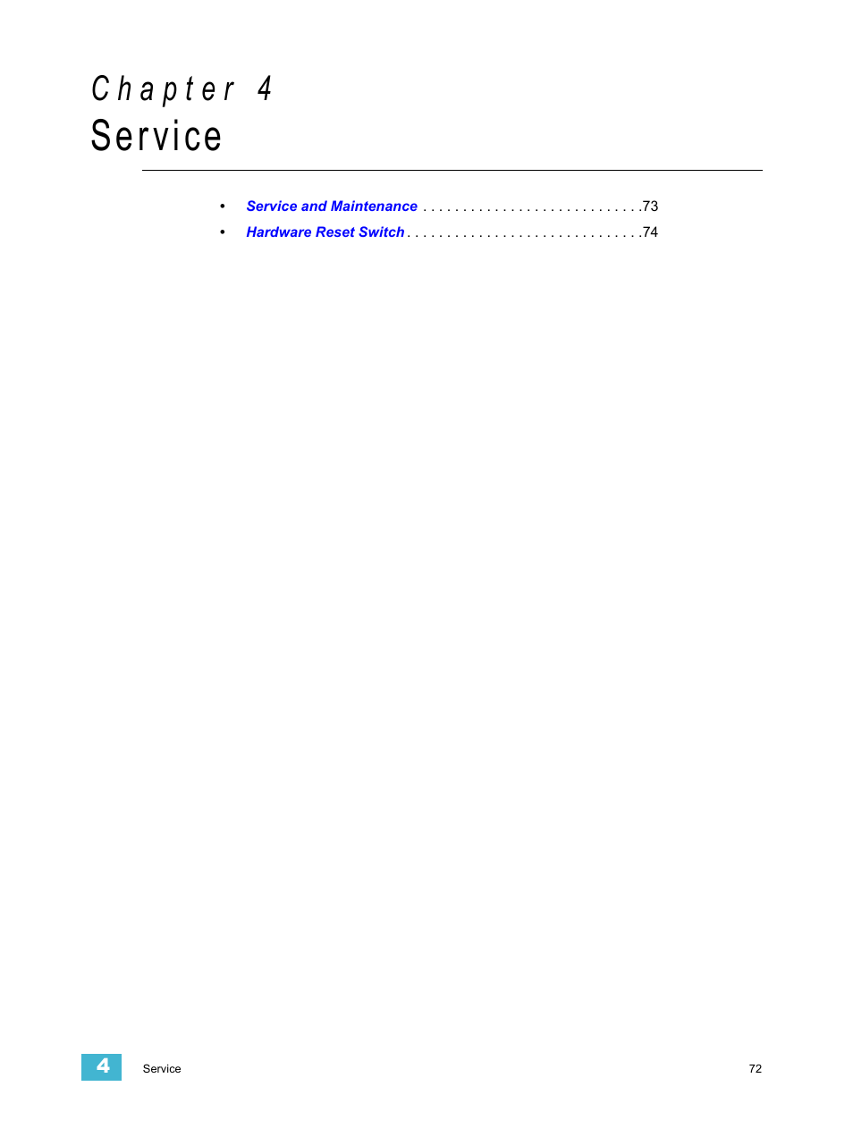 Service | ETC Unison Paradigm ACP Configuration Manual v2.1.2 User Manual | Page 77 / 100