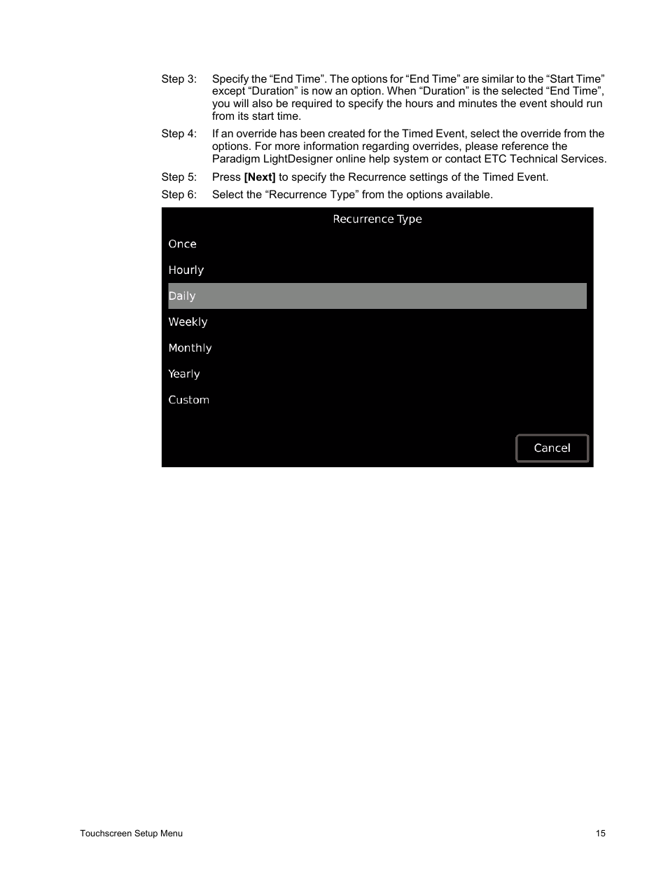 ETC Unison Paradigm Touchscreen User Manual | Page 17 / 24