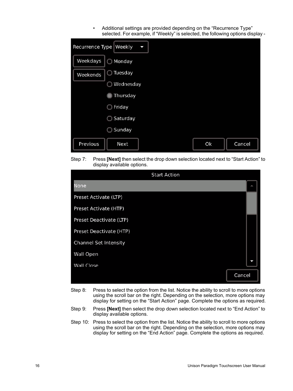 ETC Unison Paradigm Touchscreen User Manual | Page 18 / 24