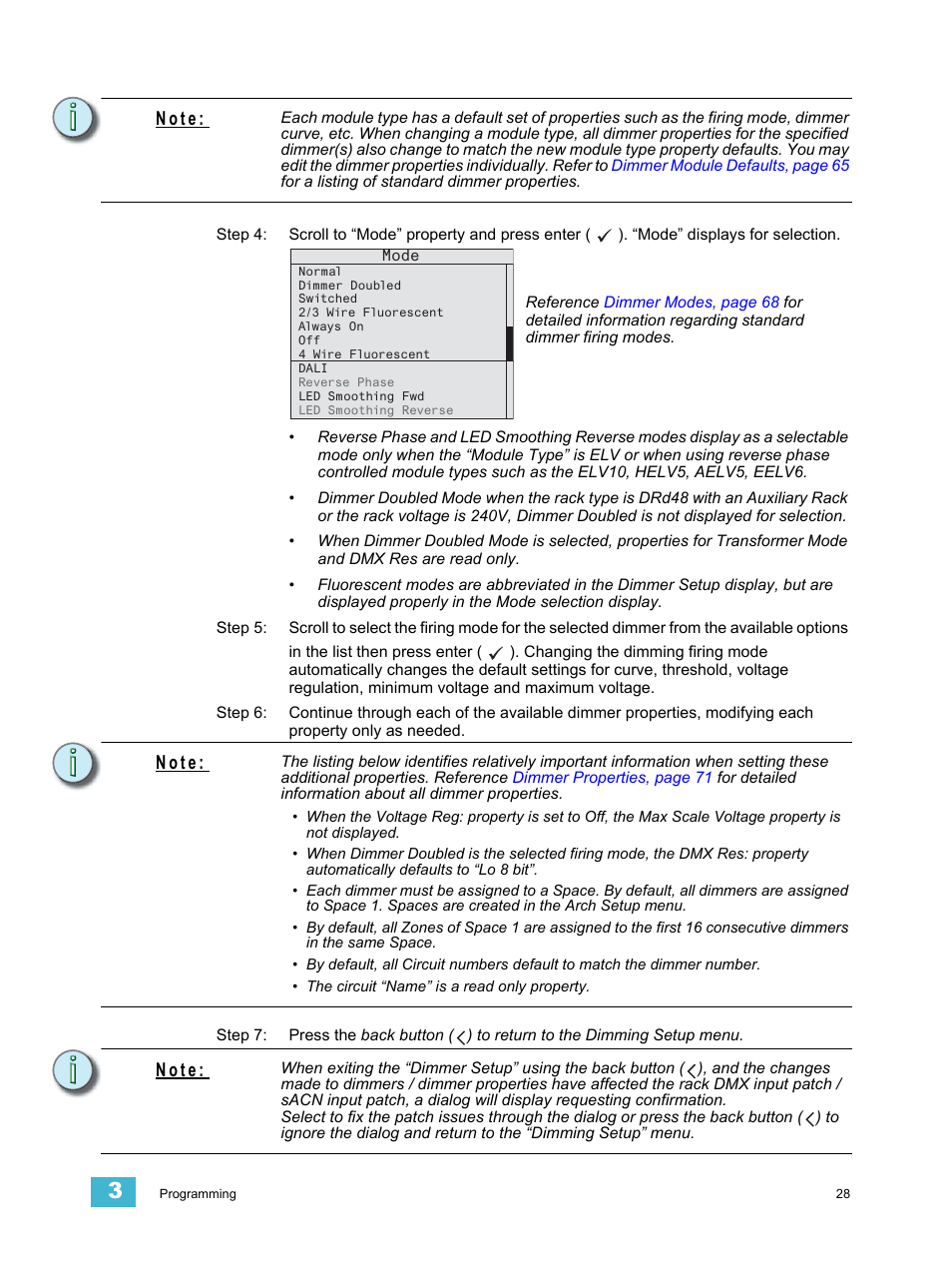 N o t e | ETC Echo Architectural Control Processor (ACP) v1.0.0 User Manual | Page 33 / 88
