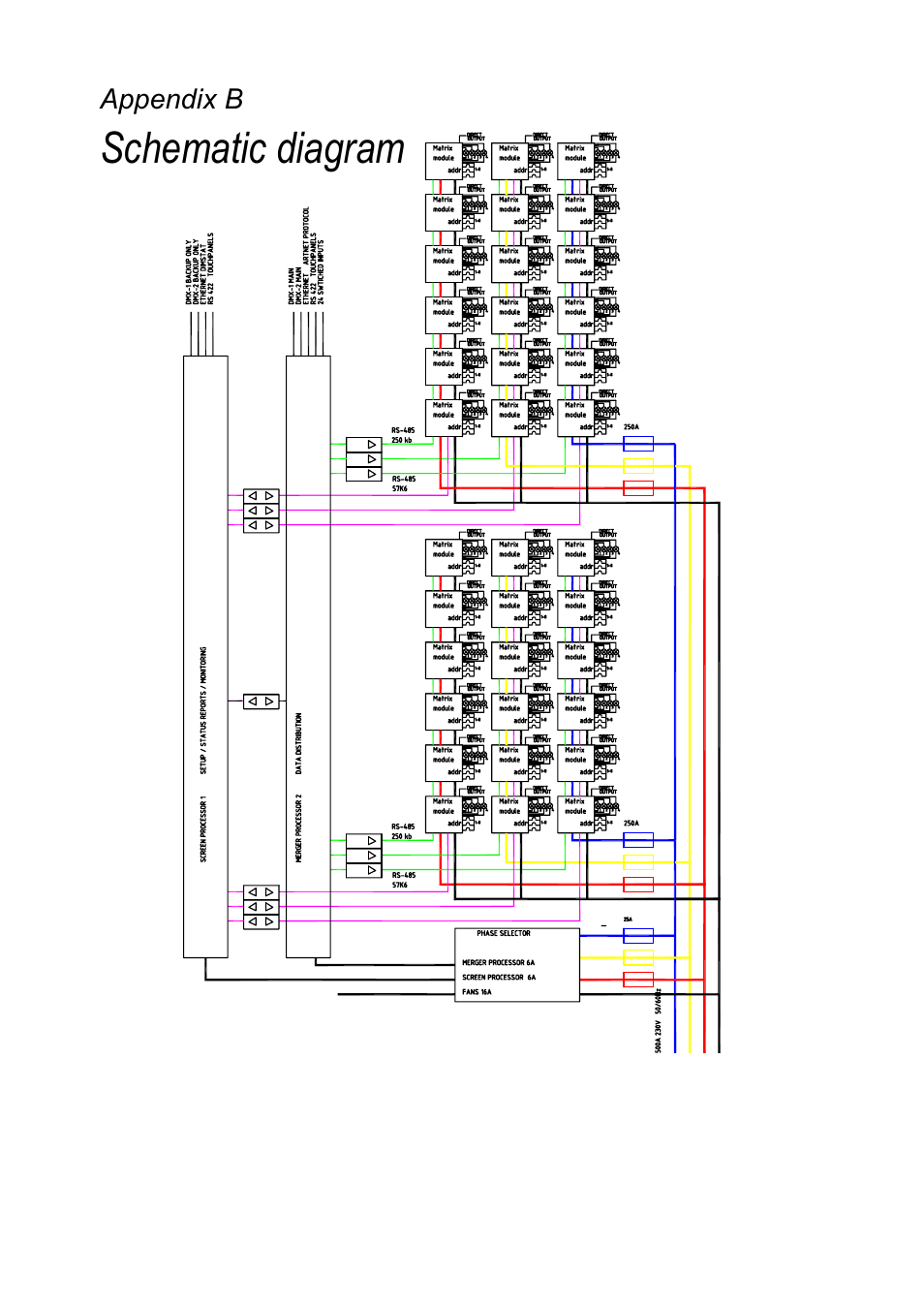 Schematic diagram | ETC Matrix MkII Dimming System User Manual | Page 45 / 46