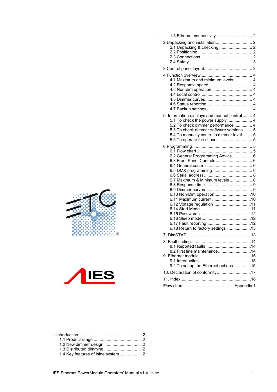 ETC SineWave Power Module (Ethernet) User Manual | 20 pages