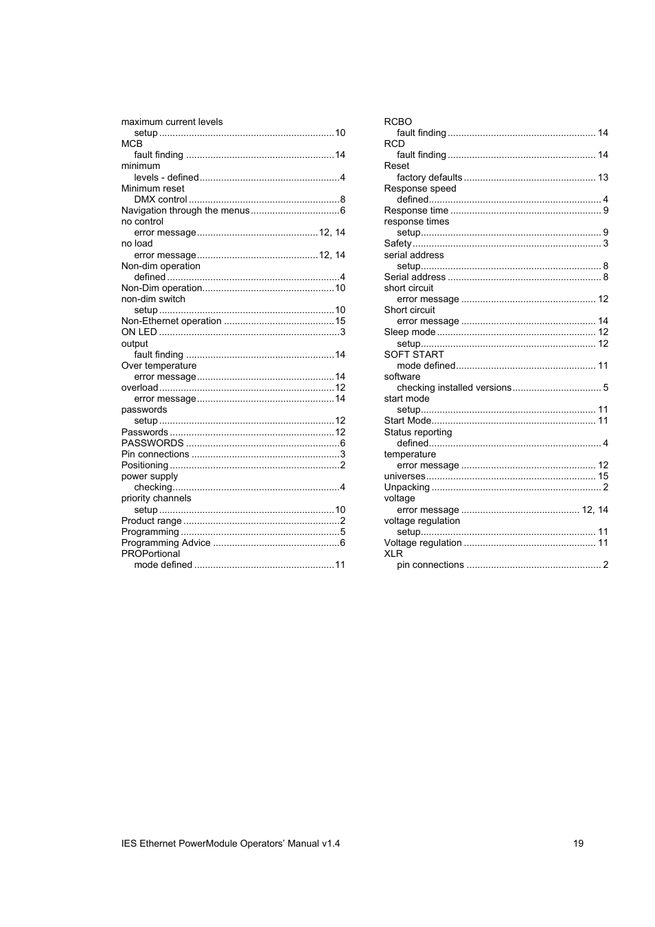 ETC SineWave Power Module (Ethernet) User Manual | Page 19 / 20
