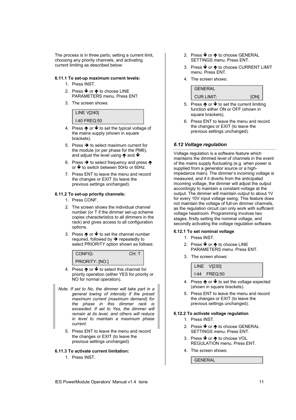 ETC SineWave Power Module (DMX) User Manual | Page 11 / 21