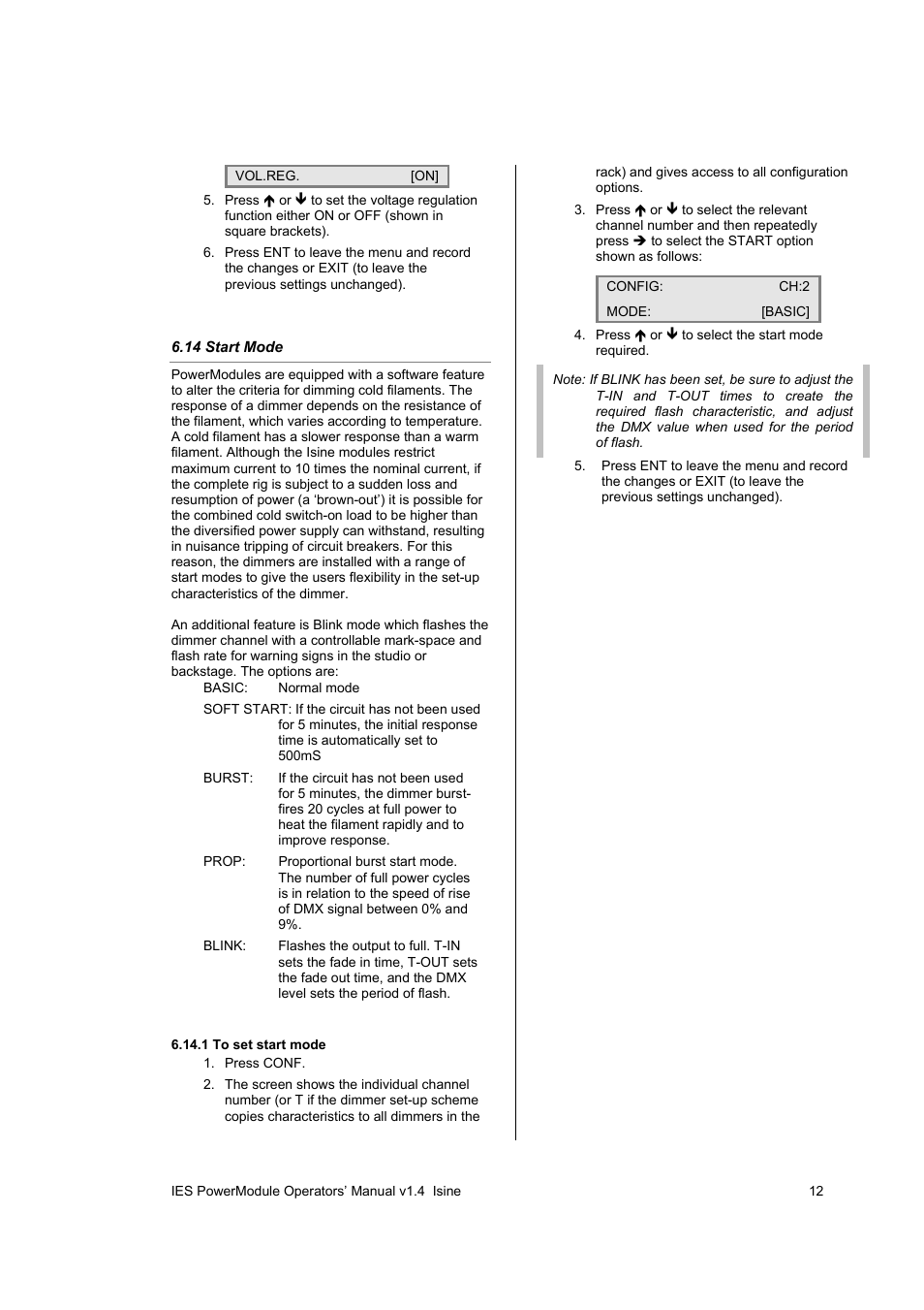 ETC SineWave Power Module (DMX) User Manual | Page 12 / 21