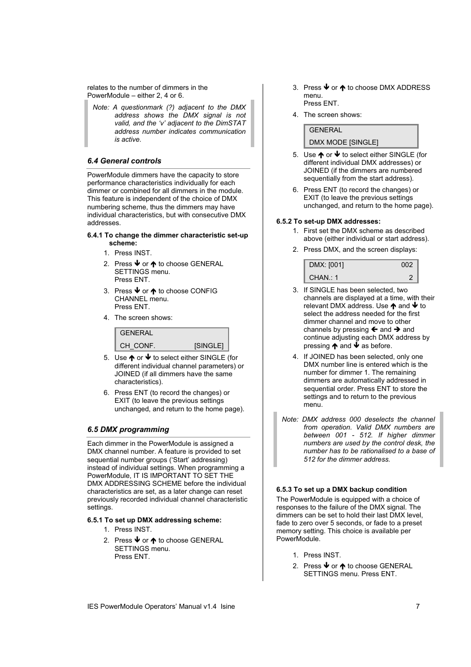 ETC SineWave Power Module (DMX) User Manual | Page 7 / 21