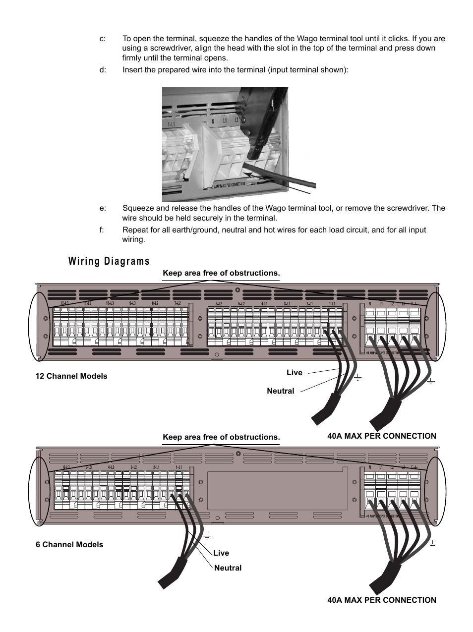 Wiring diagrams | ETC SmartPack CE Terminal Output Panel Setup Guide User Manual | Page 2 / 2