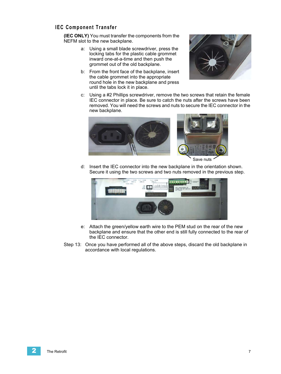 Iec component transfer | ETC Sensor+ CE Rack (ESR+) CEM+ to CEM3 Retrofit User Manual | Page 9 / 20