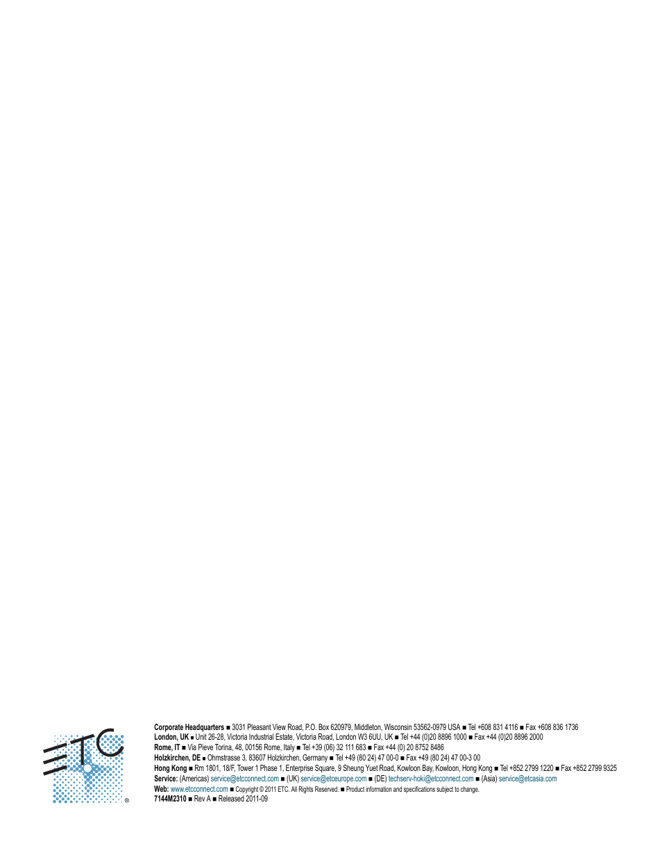 ETC Sensor CE Rack (ESR) ECEM to CEM3 Retrofit User Manual | Page 16 / 16