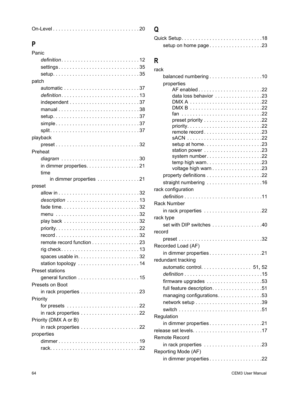 ETC CEM3 v1.5.1 User Manual | Page 70 / 76