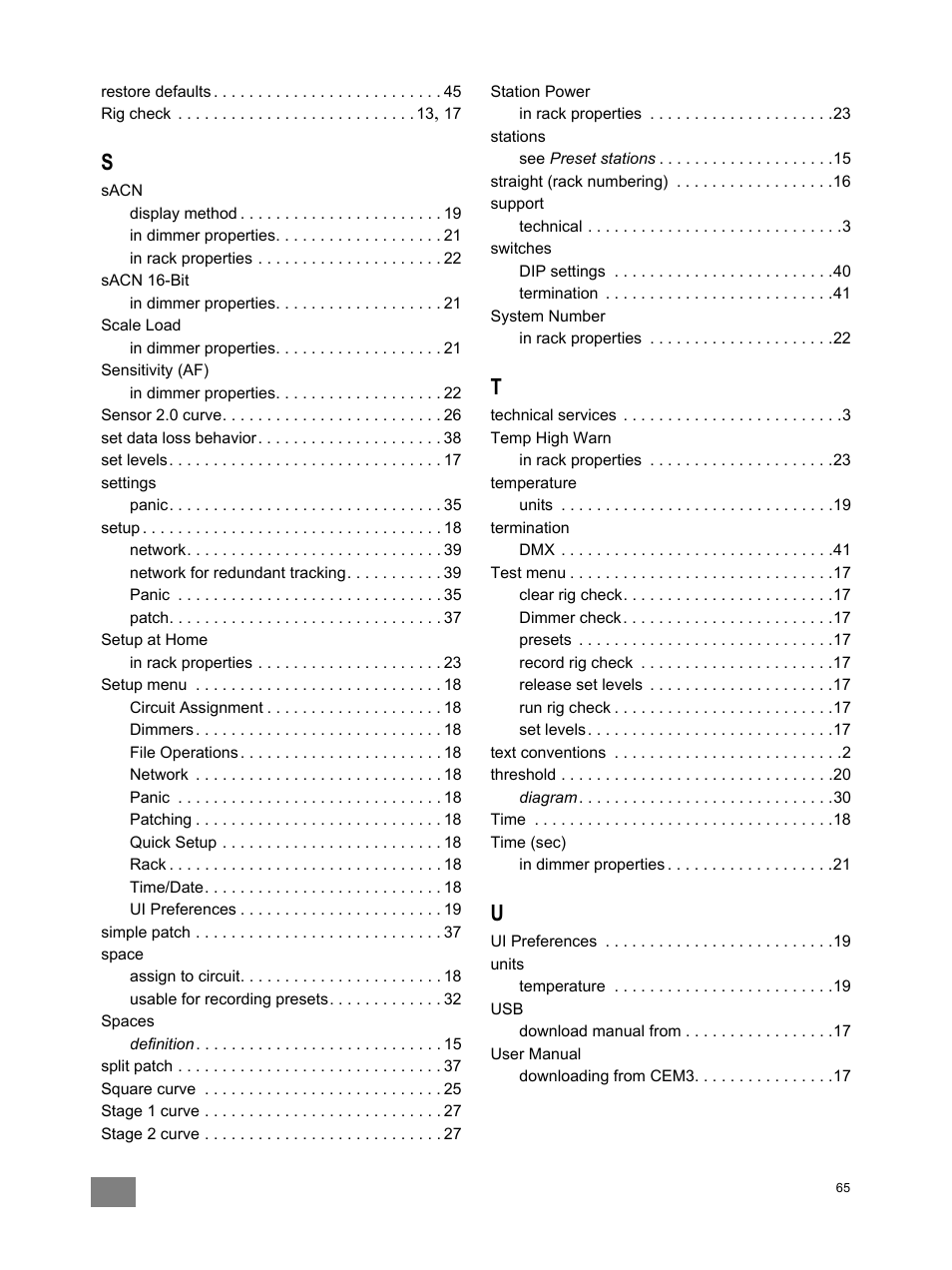 ETC CEM3 v1.5.1 User Manual | Page 71 / 76