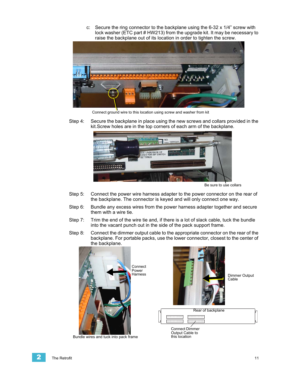 ETC Sensor+ Portable Pack CEM+ to CEM3 Retrofit User Manual | Page 13 / 20