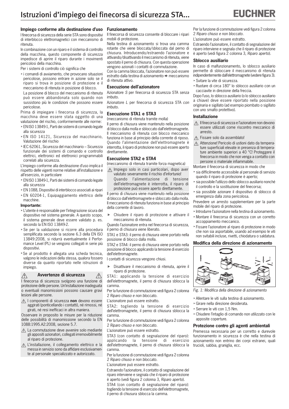 EUCHNER STAxxx User Manual | Page 10 / 15