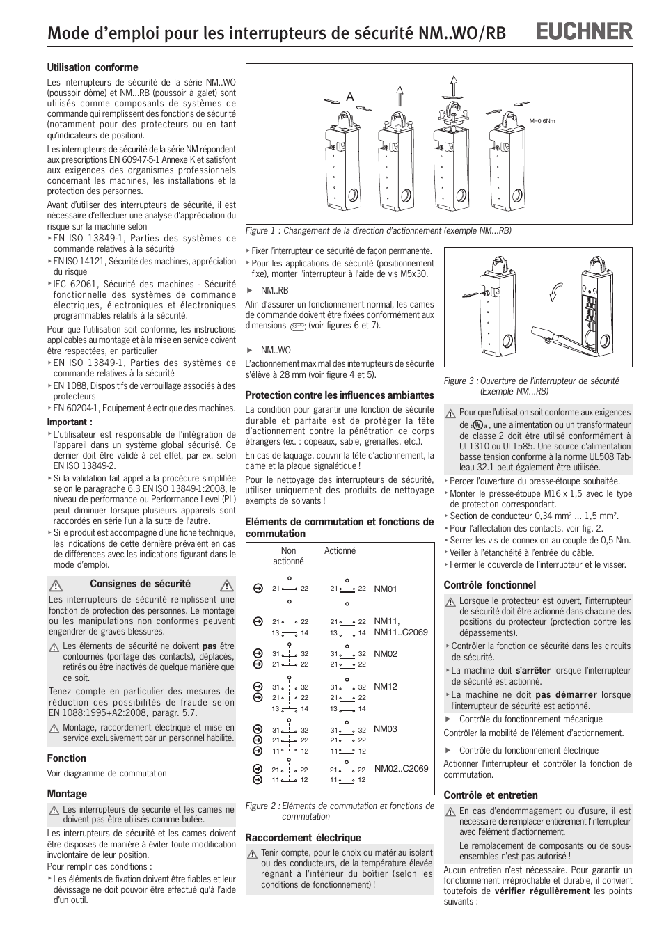 EUCHNER NMxxWO/RB User Manual | Page 7 / 12