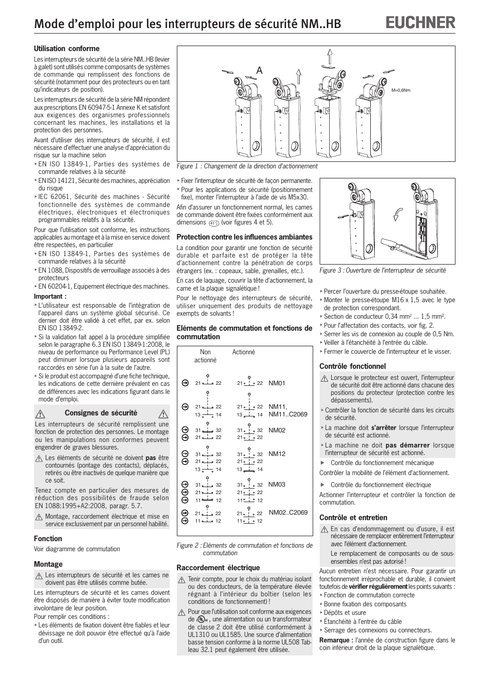 EUCHNER NMxxHB User Manual | Page 7 / 12