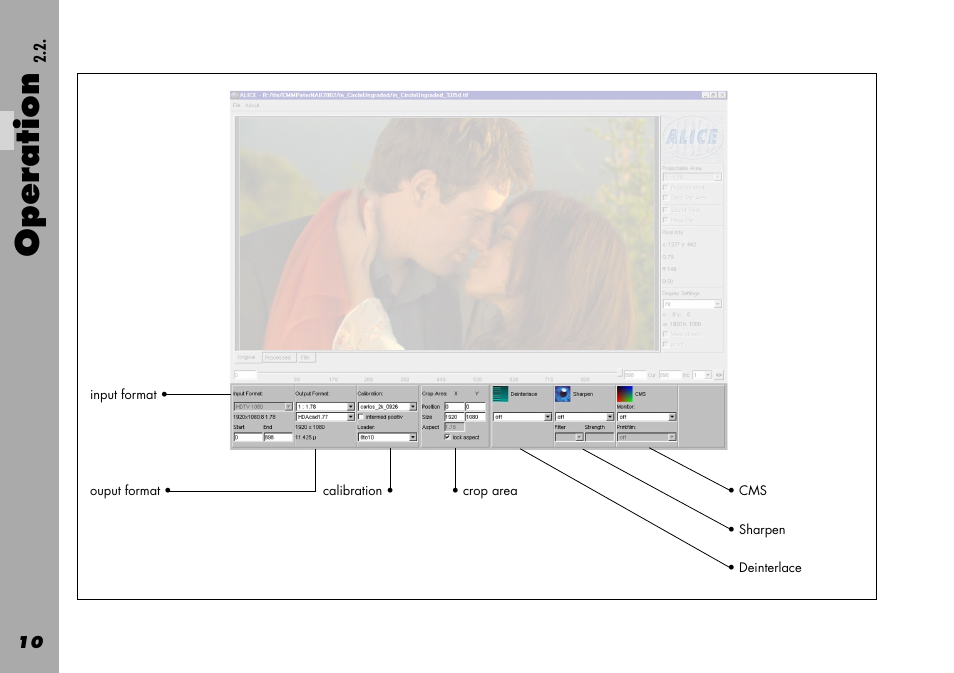 Operation | ARRI Projection HDTV User Manual | Page 10 / 38