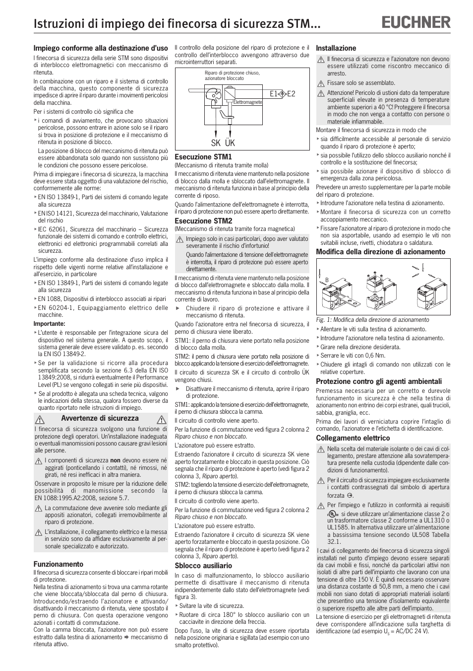 Sk ük | EUCHNER STMxxx User Manual | Page 10 / 12