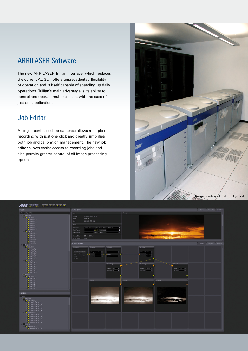 Arrilaser software, Job editor | ARRI ARRILASER User Manual | Page 8 / 12