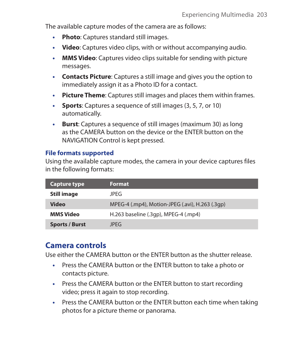 Camera controls | ArcSoft Wing HERA110 User Manual | Page 203 / 258