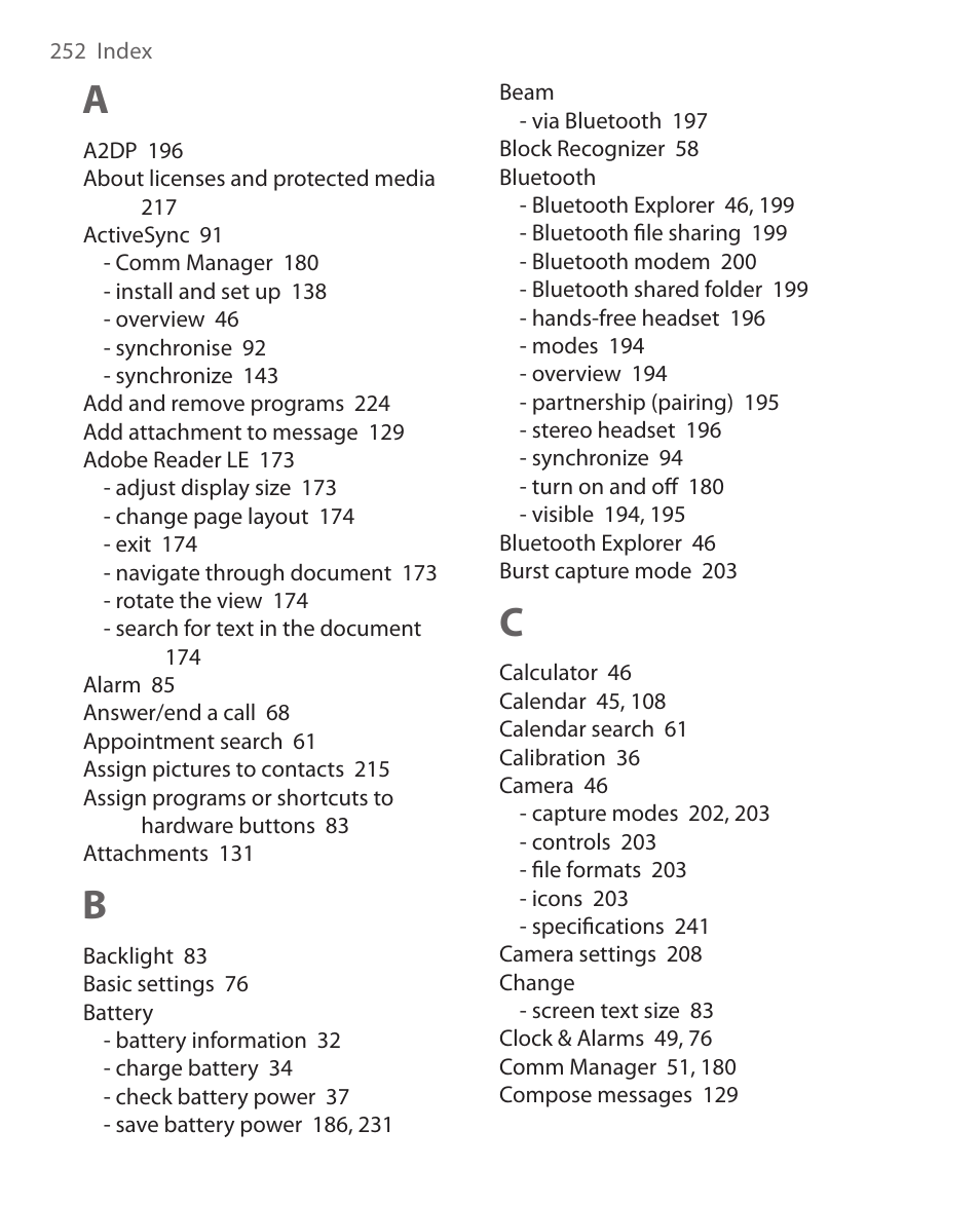 ArcSoft Wing HERA110 User Manual | Page 252 / 258