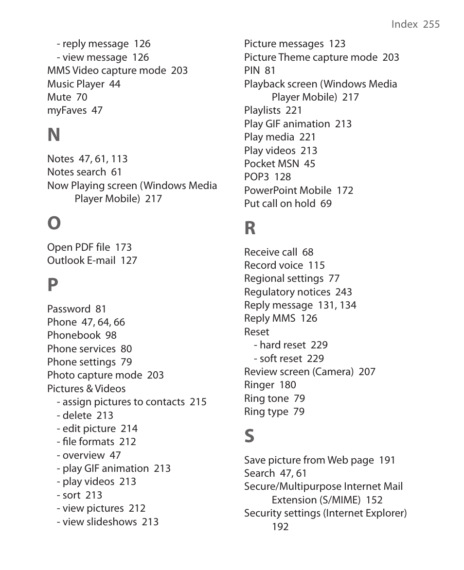 ArcSoft Wing HERA110 User Manual | Page 255 / 258