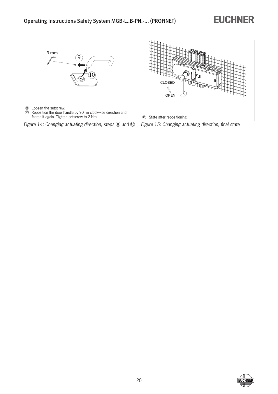 EUCHNER MGB-LxxB-PNx-xxx (PROFINET) with Data Structure Type B User Manual | Page 20 / 44
